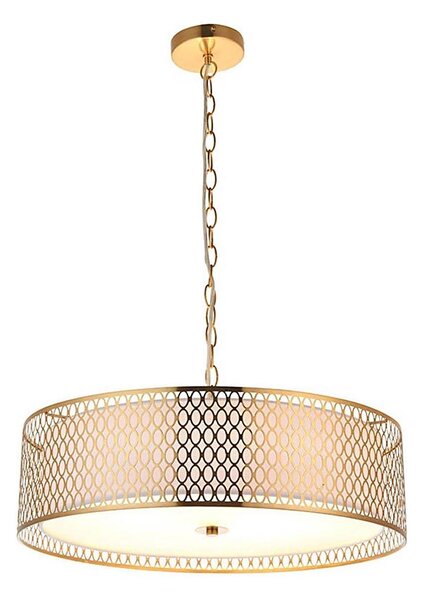 Endon 101569 - Lampadario a catena CORDERO 3xE27/10W/230V dorato