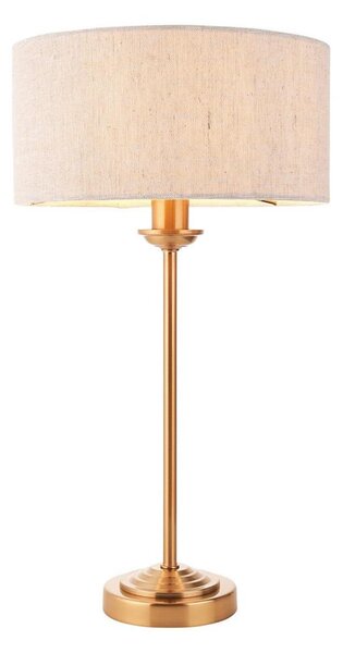 Endon 110728 - Lampada da tavolo HIGHCLERE 1xE14/7W/230V beige/ottone