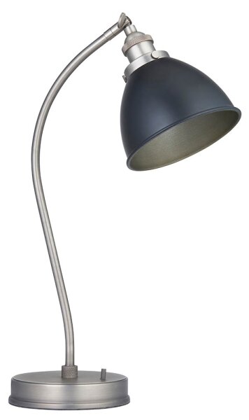 Endon 98752 - Lampada da tavolo FRANKLIN 1xE14/7W/230V cromo satinato/antracite