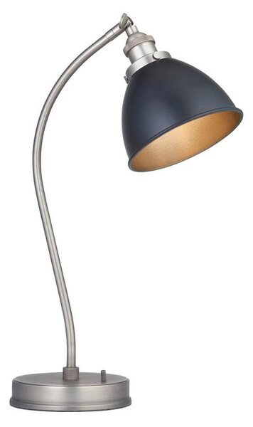 Endon 98752 - Lampada da tavolo FRANKLIN 1xE14/7W/230V cromo satinato/antracite