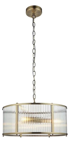 Endon 106282 - Lampadario a catena RIDGETON 3xE14/6W/230V ottone
