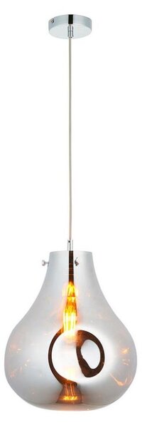 Endon 99788 - Lampada sospesa EUROPA 1xE27/10W/230V nero fumé
