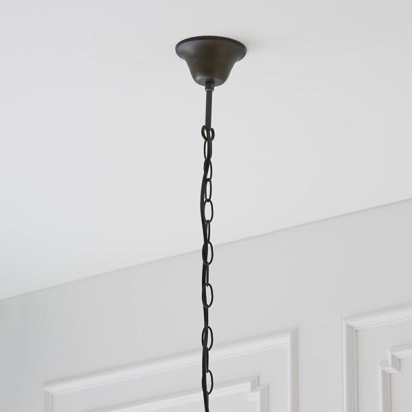 Endon 64384 - Lampadario a sospensione con catena Tiffany WILLOW 3xE27/60W/230V