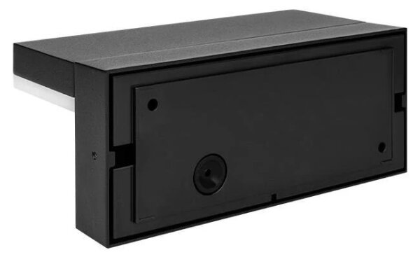 Lampada LED da parete per esterni con sensore LED/9W/230V 4000K IP44 nera