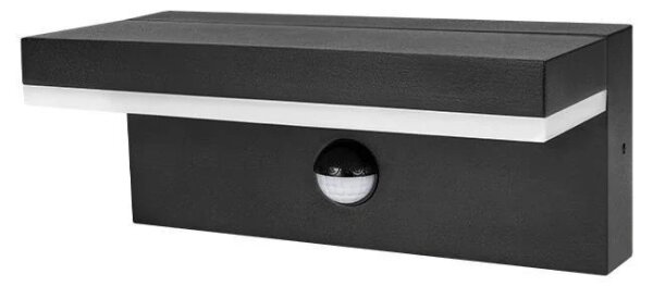 Lampada LED da parete per esterni con sensore LED/9W/230V 4000K IP44 nera