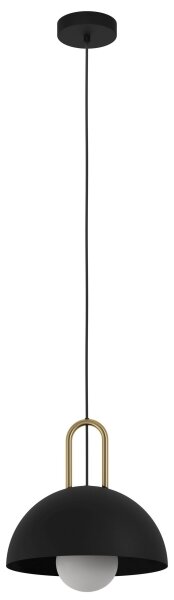 Eglo 56459 - Lampadario a sospensione CALMANERA 1xE27/40W/230V nero