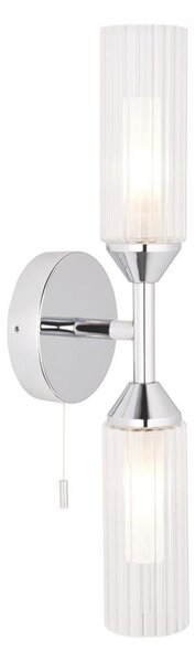 Endon 97172 - Applique da parete per bagno NATORI 2xG9/3W/230V IP44 cromo lucido