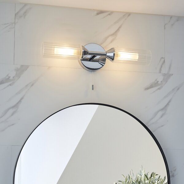 Endon 97172 - Applique da parete per bagno NATORI 2xG9/3W/230V IP44 cromo lucido