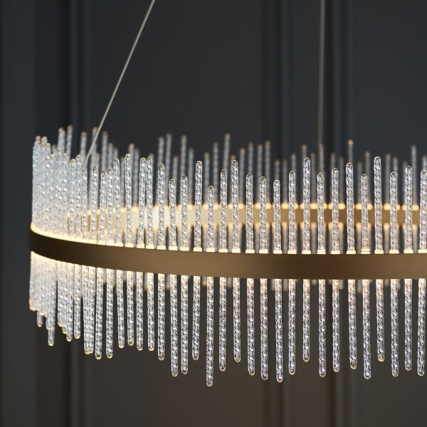 Endon 107672 - Lampadario dimmerabile a sospensione con cavo ADRIEL LED/83W/230V 3000K oro