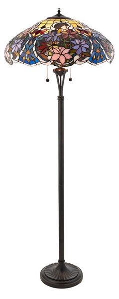 Endon 64323 - Lampada da terra Tiffany SULLIVAN 2xE27/60W/230V diam. 56 cm