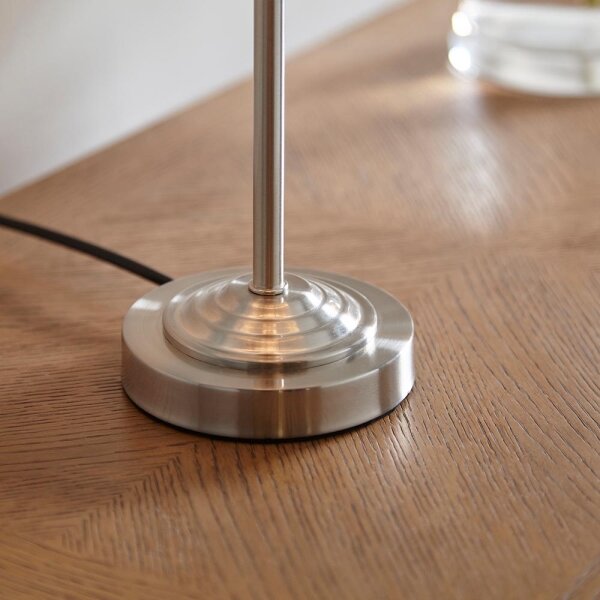 Endon 100646 - Lampada da tavolo HIGHCLERE 1xE14/7W/230V beige/cromo opaco