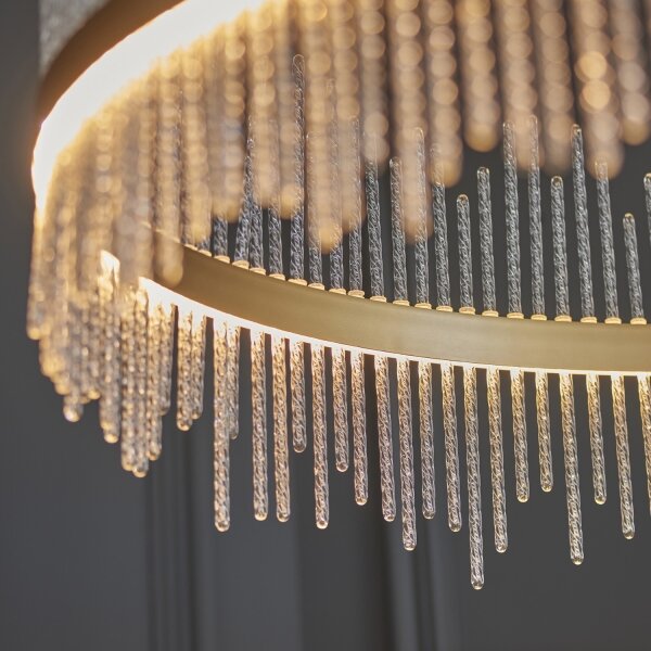 Endon 107672 - Lampadario dimmerabile a sospensione con cavo ADRIEL LED/83W/230V 3000K oro