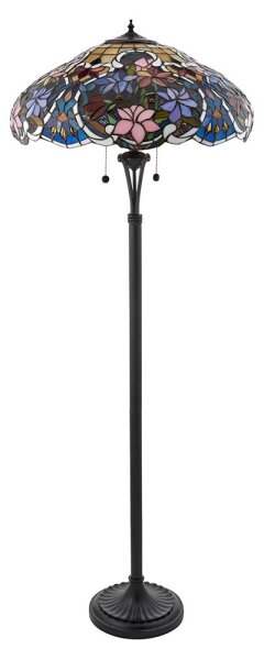 Endon 64323 - Lampada da terra Tiffany SULLIVAN 2xE27/60W/230V diam. 56 cm