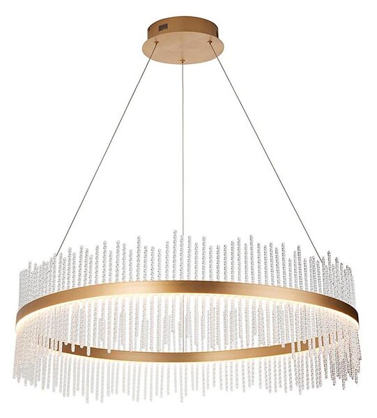 Endon 107672 - Lampadario dimmerabile a sospensione con cavo ADRIEL LED/83W/230V 3000K oro