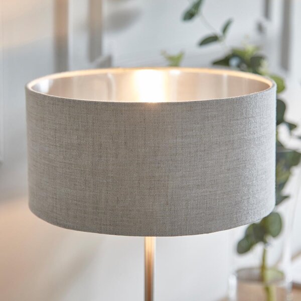Endon 100646 - Lampada da tavolo HIGHCLERE 1xE14/7W/230V beige/cromo opaco
