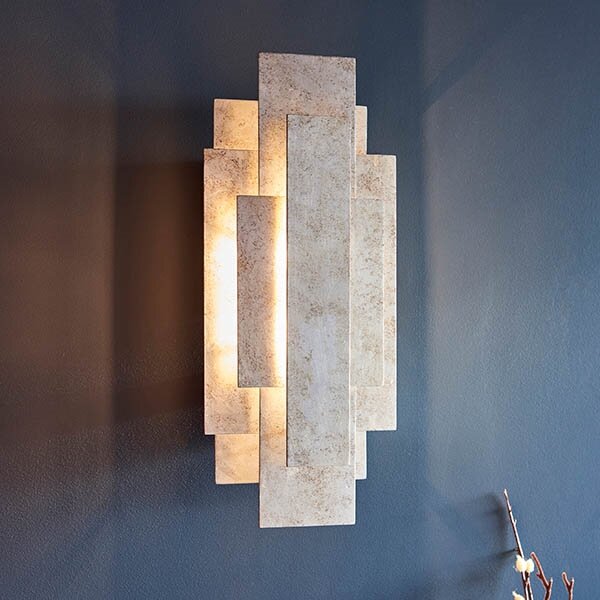 Endon 90451 - Applique da parete ALZARE 2xG9/3W/230V bianco anticato