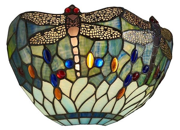 Endon 64102 - Applique da parete Tiffany DRAGONFLY 1xE14/40W/230V