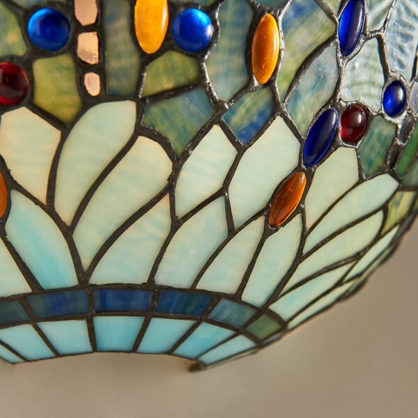 Endon 64102 - Applique da parete Tiffany DRAGONFLY 1xE14/40W/230V