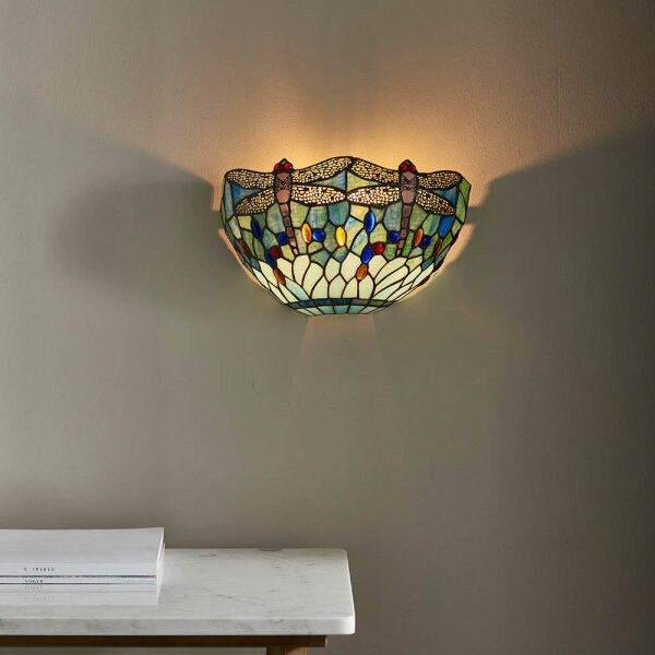 Endon 64102 - Applique da parete Tiffany DRAGONFLY 1xE14/40W/230V