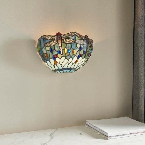 Endon 64102 - Applique da parete Tiffany DRAGONFLY 1xE14/40W/230V