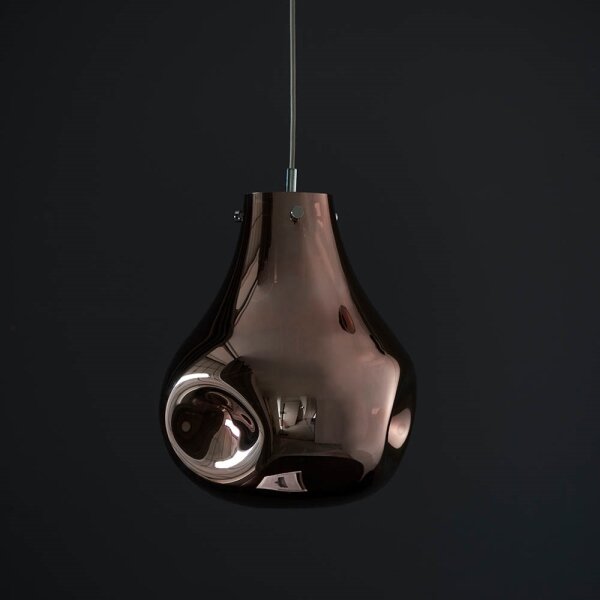 Endon 99790 - Lampadario a sospensione con cavo EUROPA 1xE27/10W/230V marrone fumé