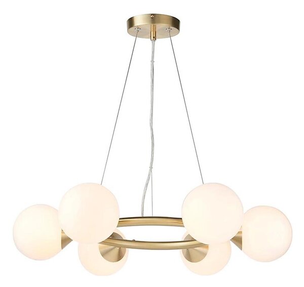 Endon 106390 - Lampadario sospeso su cavo OTIS 6xG9/3W/230V dorato