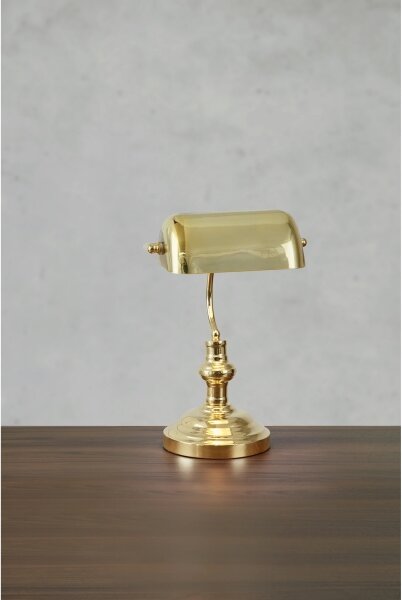 Markslöjd 108977 - Lampada da tavolo BANKERS 1xE14/40W/230V dorata