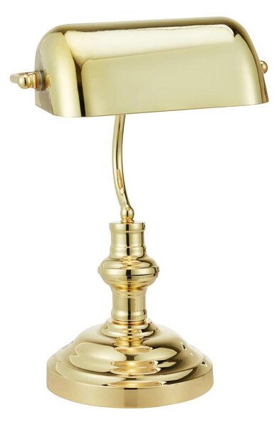 Markslöjd 108977 - Lampada da tavolo BANKERS 1xE14/40W/230V dorata