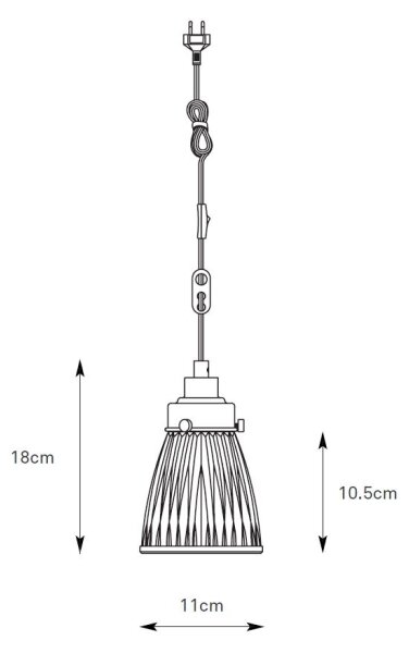 Markslöjd 109010 - Lampadario a sospensione con cavo BELLIS 1xE14/40W/230V ottone