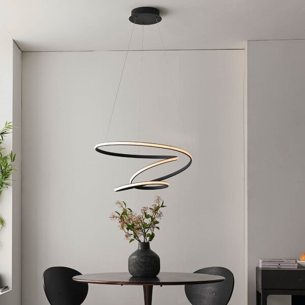 Endon 97632 - Lampadario a sospensione su cavo DUNE LED/47,5W/230V 3000K nero