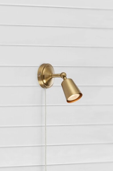 Markslöjd 108978 - Faretto da parete TINY 1xGU10/7W/230V ottone
