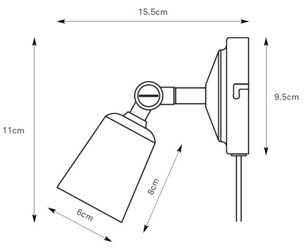 Markslöjd 108978 - Faretto da parete TINY 1xGU10/7W/230V ottone