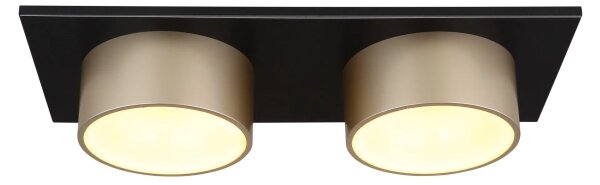 Globo 56964-2 - Plafoniera LED RAYMOND LED/24W/230V 3000K 46x20 cm ottone
