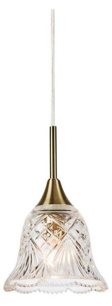 Markslöjd 109011 - Lampadario a cavo LUNA 1xE14/40W/230V ottone