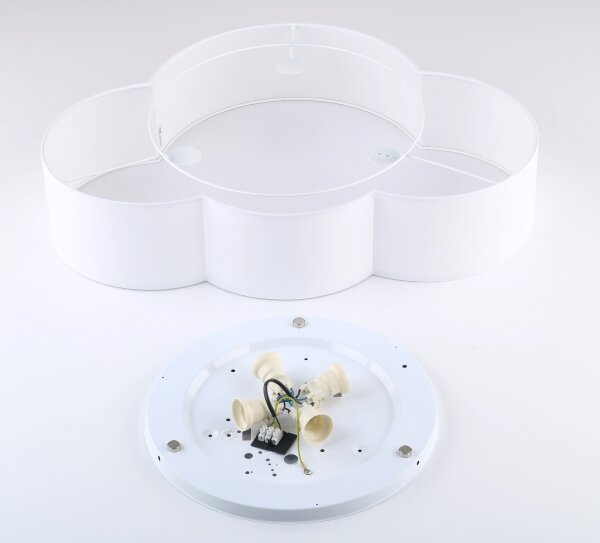 Brilagi - Lampada da soffitto per bambini NIMBUS 4xE27/15W/230V 46x63 cm bianca