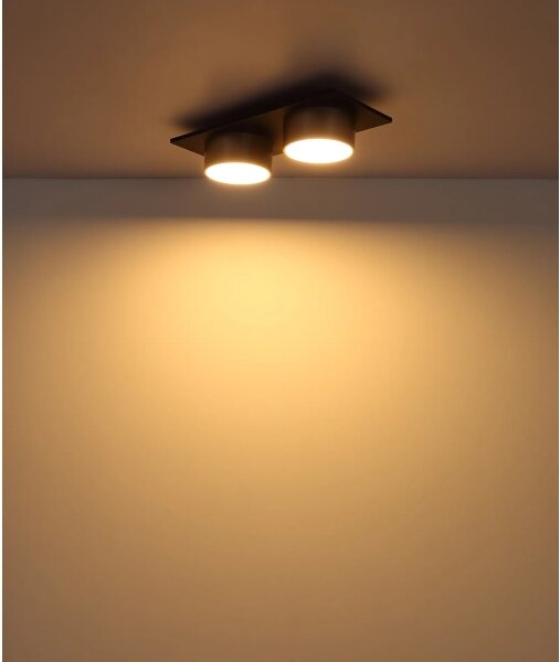 Globo 56964-2 - Plafoniera LED RAYMOND LED/24W/230V 3000K 46x20 cm ottone