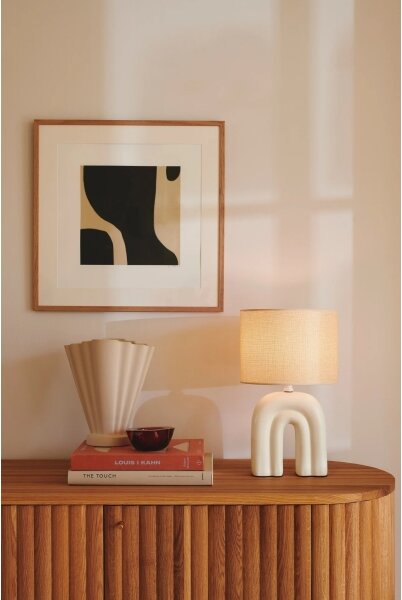 Nordlux - Lampada da tavolo HAZE 1xE27/40W/230V beige