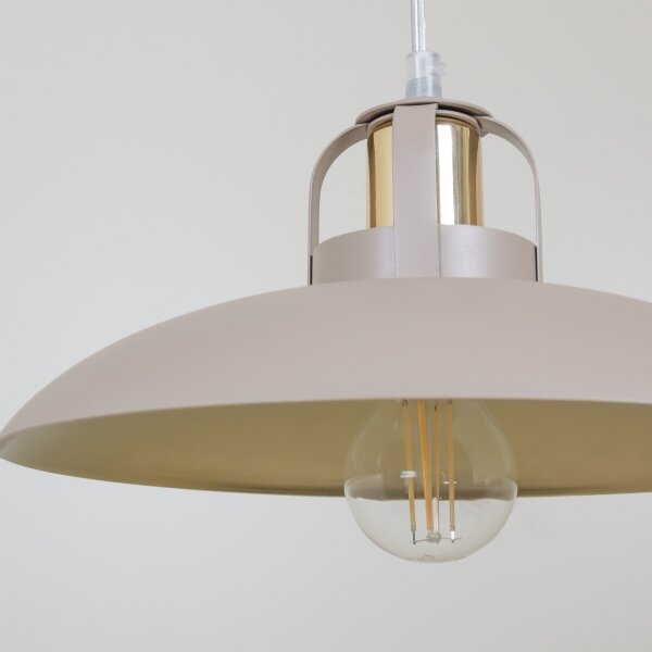 Brilagi - LED Lampadario a sospensione con filo FLAMENGO 2xE27/60W/230V beige