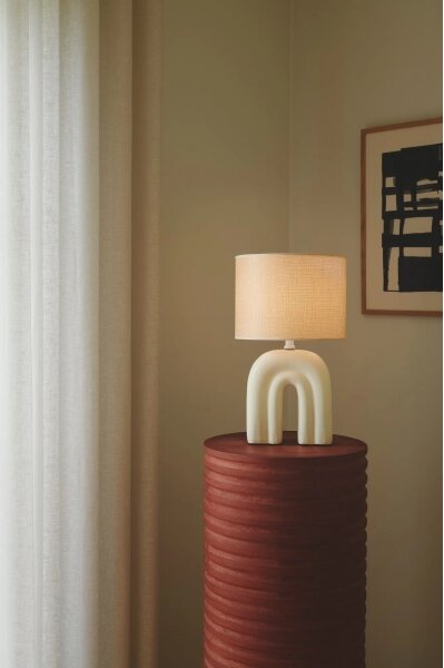 Nordlux - Lampada da tavolo HAZE 1xE27/40W/230V beige