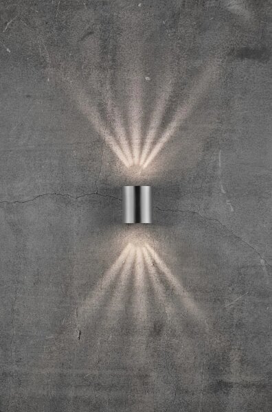 Nordlux - Applique da esterno LED CANTO 2xLED/6W/230V IP44 in acciaio inox