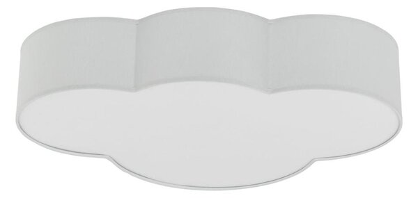 Brilagi - Plafoniera per bambini NIMBUS 4xE27/15W/230V 46x63 cm grigia