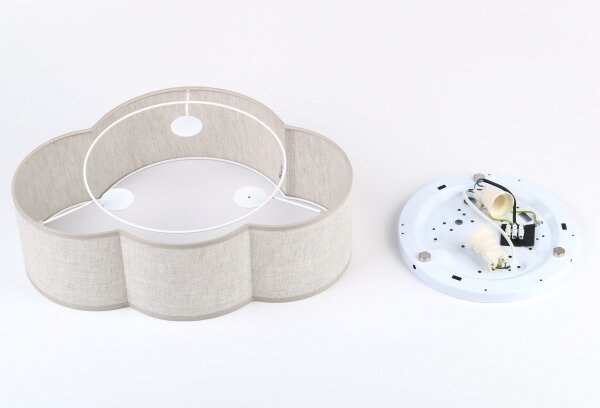 Brilagi - Plafoniera per bambini NIMBUS MINI 2xE27/15W/230V 31x43 beige