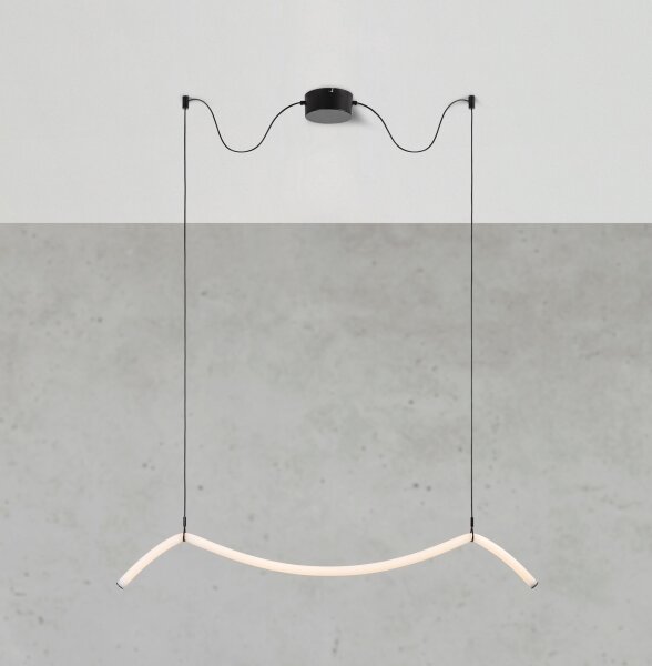 Markslöjd 108873 - Lampada a sospensione LED dimmerabile su cavo MELT LED/13W/230V nero