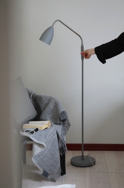Markslöjd 108888 - Lampada da terra LED dimmerabile PATRO LED/4,9W/230V grigia