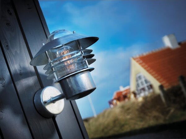 Nordlux - Applique da esterno VEJERS 1xE27/60W/230V IP54 argento