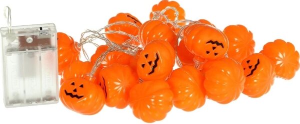 Retlux - Catena luci LED decorativa HALLOWEEN 20xLED/3xAA/bianco caldo 3,3m zucche