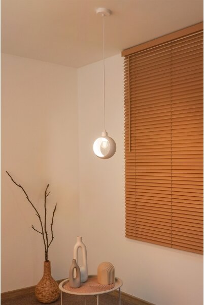 Duolla - Lampada a sospensione su cavo IRONLINE 1xE27/15W/230V bianco