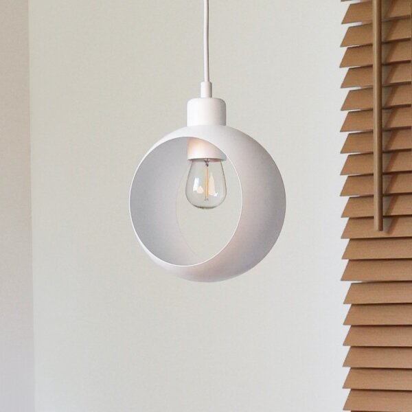Duolla - Lampada a sospensione su cavo IRONLINE 1xE27/15W/230V bianco
