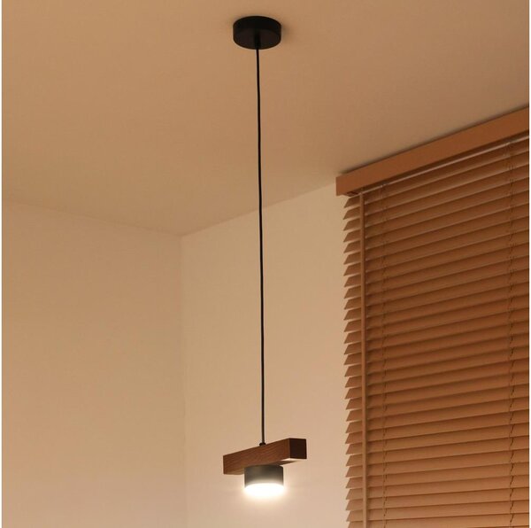 Duolla - Sospensione a cavo IRONLINE 1xGX53/3W/230V pino/rovere/nero