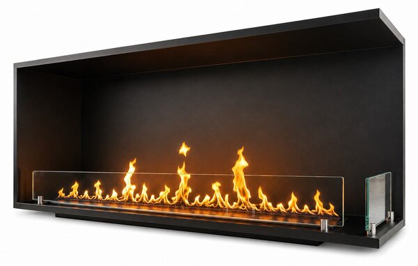 Divina Fire Camino a Bioetanolo da Incasso ad Angolo Biocamino Angolare 120x50 URANO120 DX TOPLINE - DF1200UDX